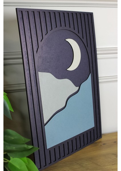 Prestige Serisi 3D Katmanlı Tablo Koleksiyonu - Moon Model