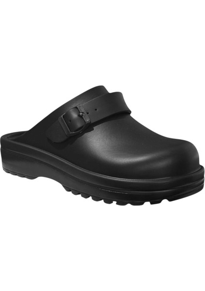 Akınal Bella E443 Siyah Erkek Deliksiz Sabo Terlik