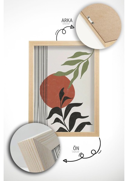 Gerçek Ahşap Çerçeveli 3 Parça 3D Poster Tablo Seti - ERSY3SET22 indirimleri