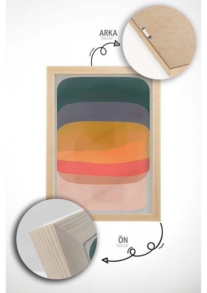 Gerçek Ahşap Çerçeveli 3 Parça 3D Poster Tablo Seti - ERSY3SET1 indirimleri