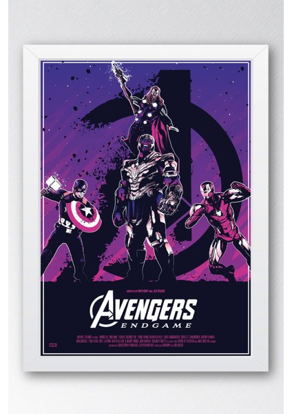 Avengers Çerçeveli Tablo - Yenilmezler Marvel Poster Tablo