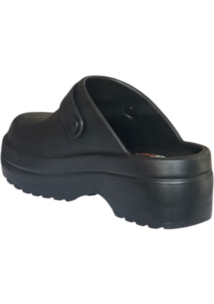 Akınal Bella E443 Siyah Kadın Deliksiz Sabo Terlik modelleri