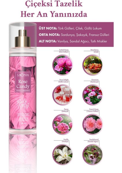 Body Mıst - Rose Candy 150 ml modelleri