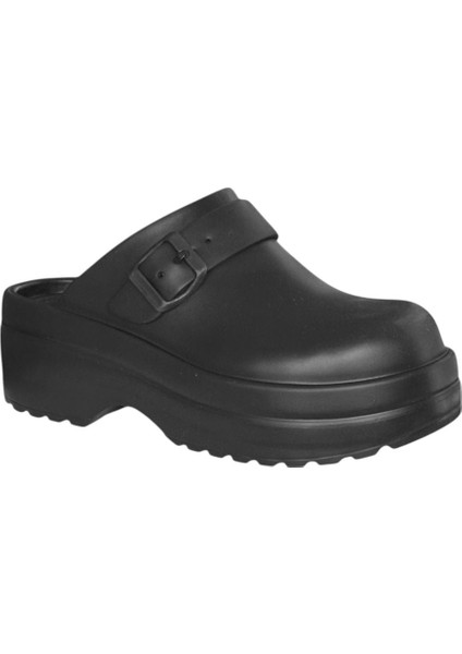 Akınal Bella E443 Siyah Kadın Deliksiz Sabo Terlik