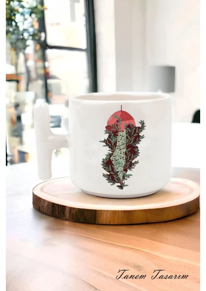 Filistin Tasarımlı Baskılı T Kupa Bardak , Gazze T Kupa Bardak , Küdüs Kupa Bardağı Mescid-I Aksa