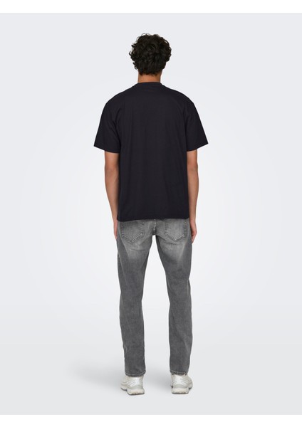 Erkek Yuvarlak Yaka Basic T-Shirt - 22022532
