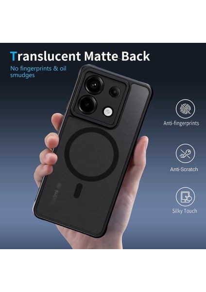 Xiaomi Redmi Note 13 Pro 5g Kılıf Mat Magsafe Şarj Özellikli Darbe Önleyici Hassas Butonlu Yumuşak Renkli Kenar fiyatları