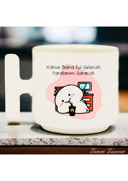Kahve Bana Iyi Gelecek Yazılı Özel Tasarım Doğum Günü Hediyesi - Seramik T Kupa Kahve Kupası