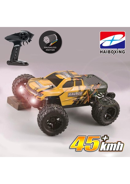 Haıboxıng 1/16TH Scale 4WD Brushless Truck Rtr (Sarı)