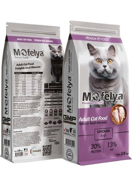 Mofelya Yetişkin Kedi Maması 15 kg Tavuklu
