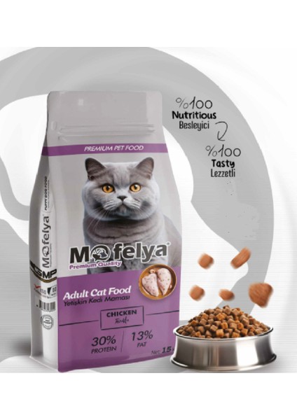 Mofelya Yetişkin Kedi Maması 15 kg Tavuklu fiyatları