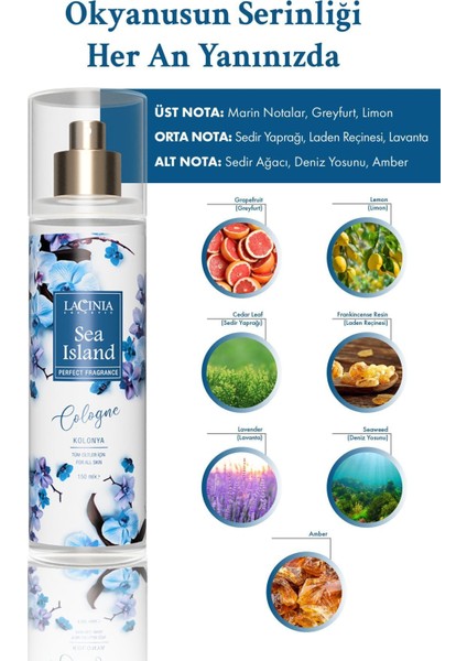 Kolonya - Sea Island 150 ml modelleri