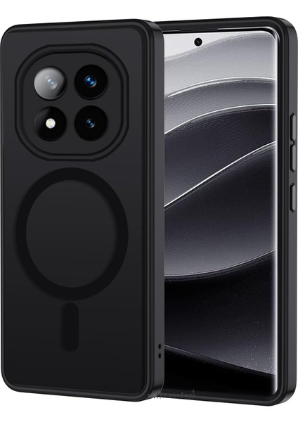 Xiaomi Redmi Note 14 Pro 5g Kılıf Mat Magsafe Şarj Özellikli Darbe Önleyici Hassas Butonlu Yumuşak Renkli Kenar