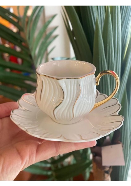 Beyaz Altın Tek Kişilik Türk Kahvesi Fincanı fiyatları