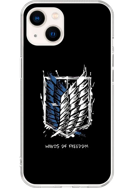 Apple iPhone 15 Uyumlu Şeffaf Kılıf Attack On Titan Tasarımlı 1