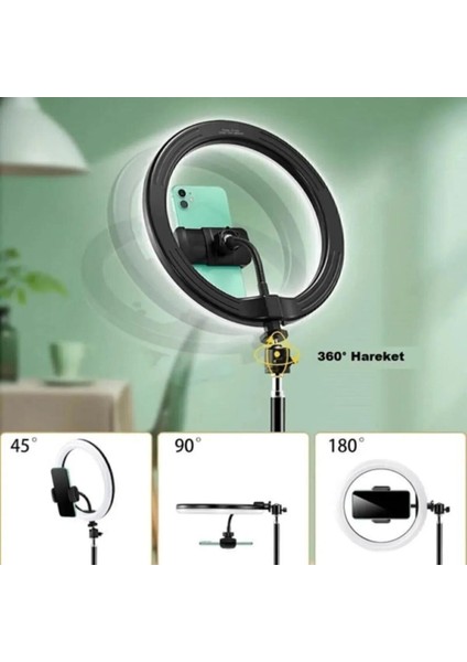 Lipon Ring Fill Light LED Işıklı Tripod 10 Inç Halka Youtuber Tiktok Makyaj Işığı Ayaklı 10 Inç fırsatları