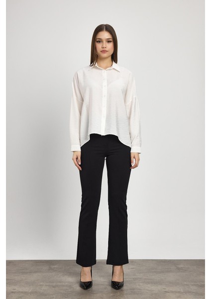 4316A Oversize Klasik Gömlek Beyaz fiyatları