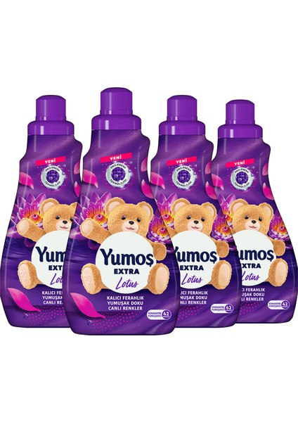 Extra Çamaşır Yumuşatıcı Lotus 1008 ml 42 Yıkama X4