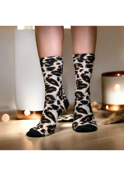 Leopar Çorap Bambu Hediyelik