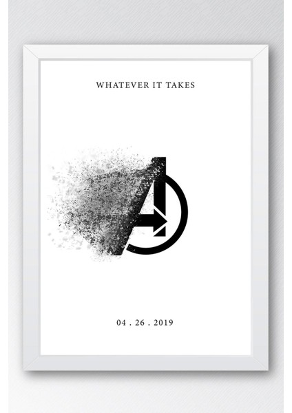 Avengers Çerçeveli Tablo - Yenilmezler Marvel Poster Tablo