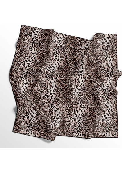 Leopar Desenli Soft Pamuk Eşarp - 04487