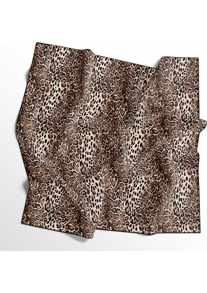 Leopar Desenli Soft Pamuk Eşarp - 04487