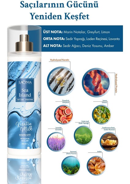 Keratin Sütü - Sea Island 200ML Saç Bakımı Etkili modelleri