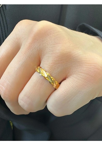 22 Ayar Altın 4 mm Adana Burması Fıstık Ezme Alyans Yüzük fiyatları