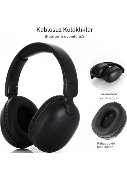 Kablosuz 5.3 Bluetooth Uyumlu Kablosuz Kulaklık Ios Android Uyumlu