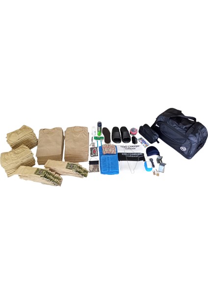 Asker malzeme fanila-boxer-çorap 24'lü ekonomik paket ful 101 parça ihtiyaç seti acemi bedelli asker KFAS24-1M fiyatları