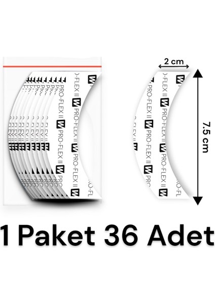 Pro-Flex Iı Protez Saç Bandı CC 36 Adet(2cm-7,5 Cm)