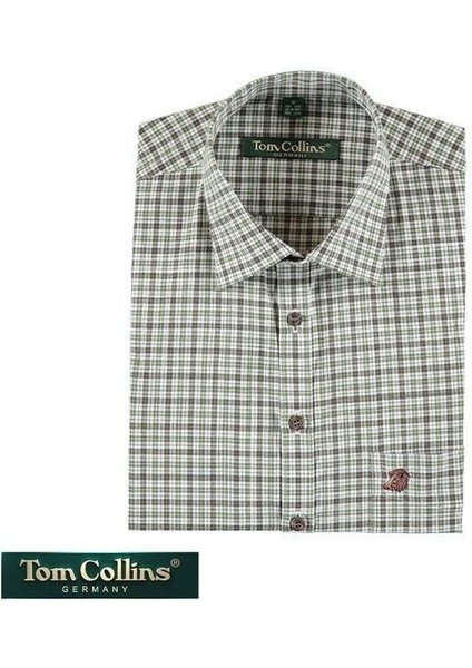 T. Tom Collins Kareli Uzun Kollu Gömlek 37/38