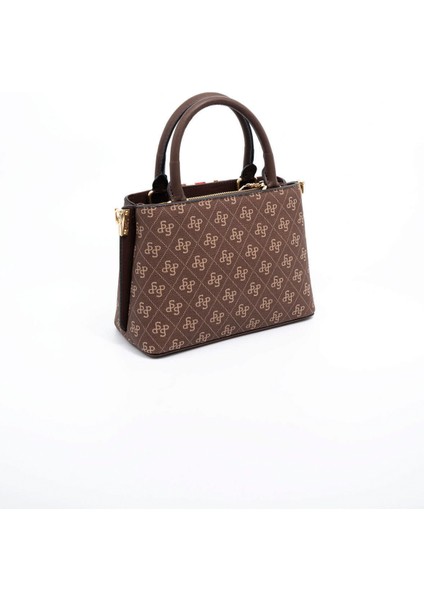 Kadın Omuz Çantası 987-45743 Sılver Polo Bayan Çantası C178 Kahve-Mat Kahve indirimleri