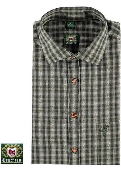 T. Os-Trachten Kareli Erkek Slim Fit Gömlek 41/42
