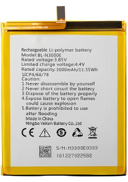 Casper Via F2 Uyumlu Batarya Pil Sıfır Orijinal