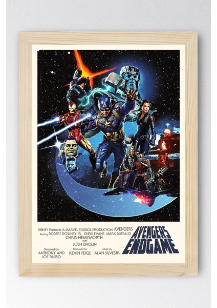Avengers Çerçeveli Tablo - Yenilmezler Marvel Poster Tablo