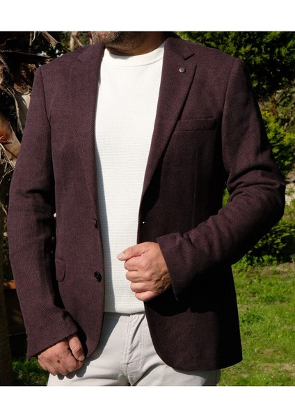 Açık Kahverengi Petek Dokulu Erkek Blazer Spor Ceket fiyatları