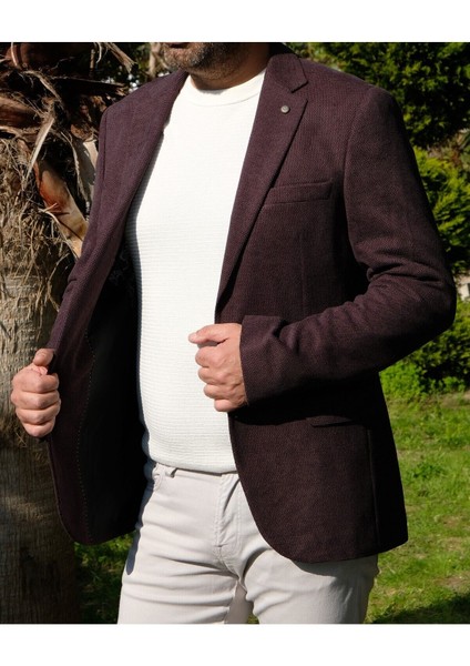 Açık Kahverengi Petek Dokulu Erkek Blazer Spor Ceket fırsatları