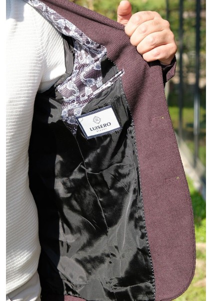 Açık Kahverengi Petek Dokulu Erkek Blazer Spor Ceket indirimleri