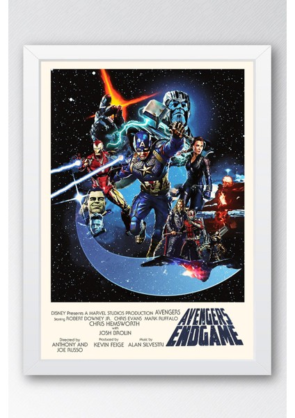 Avengers Çerçeveli Tablo - Yenilmezler Marvel Poster Tablo