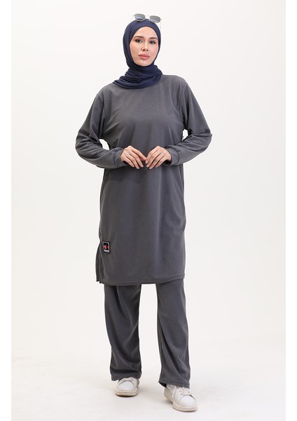 Tunik Pantolon Ikili Takım 0565-01 Gri