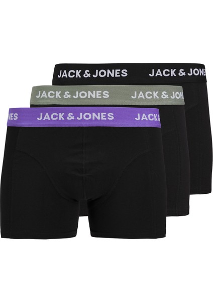 Erkek Jacaxel 3'lü Boxer 12268482 Siyah