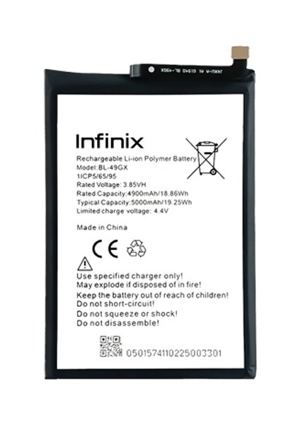 Infinix Smart 5 Uyumlu Batarya Pil Sıfır Orijinal