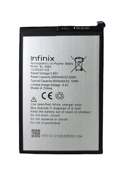 Infinix Hot 10T Uyumlu Batarya Pil Sıfır Orijinal