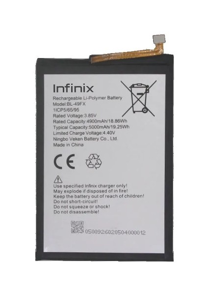 Infinix Hot 9 Uyumlu Batarya Pil Sıfır Orijinal