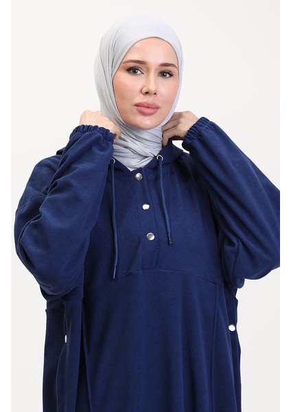 Kapüşonlu Tunik Pantolon Ikili Takım 0567-05 Saks modelleri