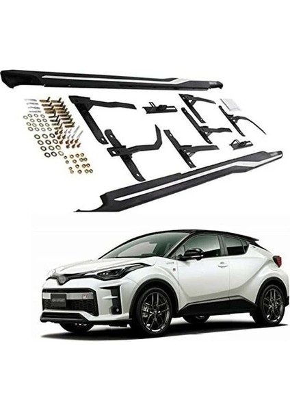 Toyota C-Hr Uyumlu Yan Basamak 2016- Side Step Square Style