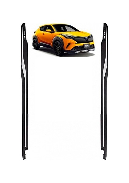 Toyota C-Hr Uyumlu Yan Basamak 2016- Side Step Square Style