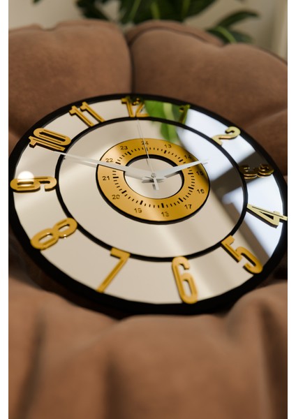 Acar Grafik Dekoratif Lüx Aynalı Pleksili Duvar Saati fiyatları
