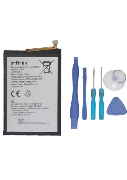 Infinix Hot 20i Uyumlu Batarya Pil Sıfır Orijinal + Tamir Seti